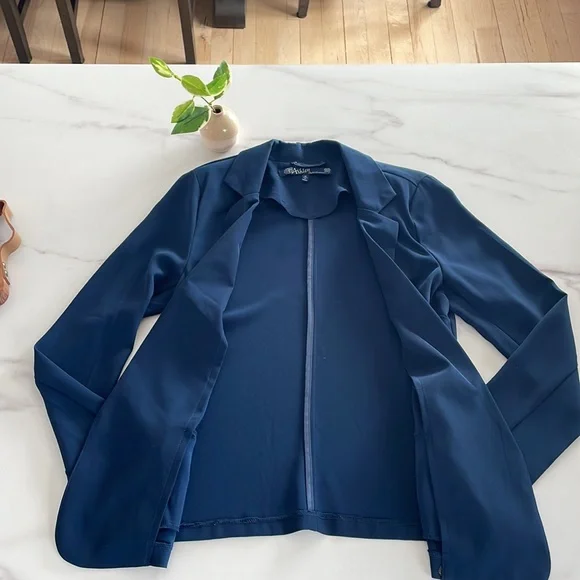 Ashley Navy Blue Polyester Jacket - Picture 4 of 7